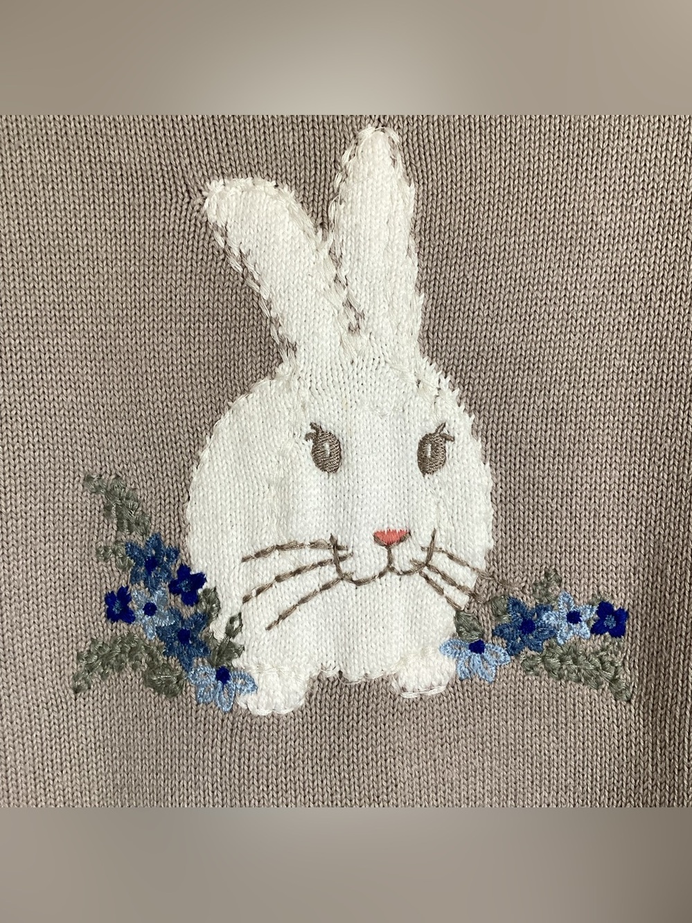 Coldwater Creek Knit Bunny Sweater Size XL - Picture 2 of 14